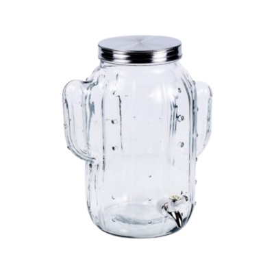 Barattolo Vetro Con Rubinetto Cactus 5 Lt
