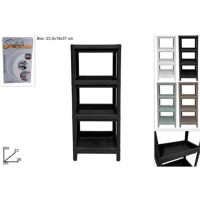 Scaffale Plastica 4 Ripiani