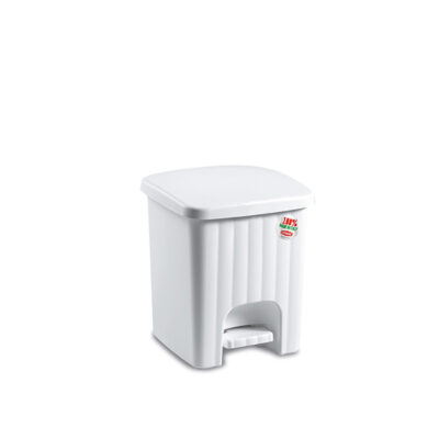Pattumiera Pedalina Quadra- Bianco