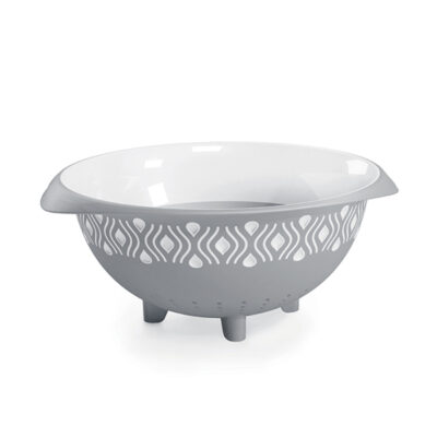 Scolapasta Tosca Cm 28- Stone Gray/Bianco