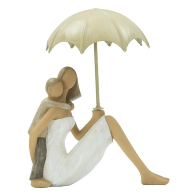 Set Da Due Donne Wood Con Bambina