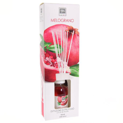 Diffusore Di Essenza Con Bacchetti In Cotone 125 Ml Melograno