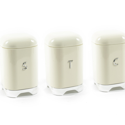 Barattolo ” New Vintage ” Crema Con Coperchio In Metallo