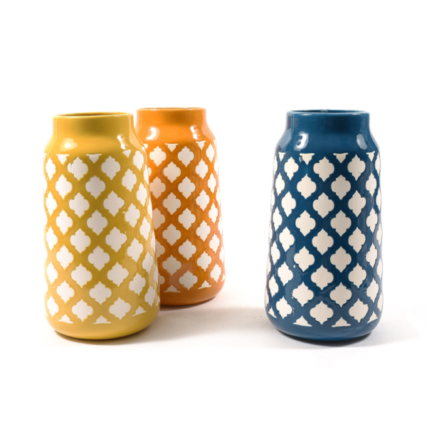 Vaso Fiori " BOHO CHIC " In Ceramica