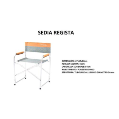 L.TAHITI Sedia Regista 47 X 57 X 80 Cm