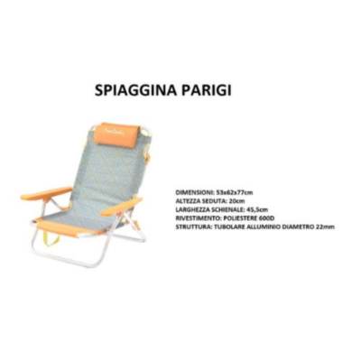 L.TAHITI Spiaggina Parigi 53 X 62 X 77 Cm