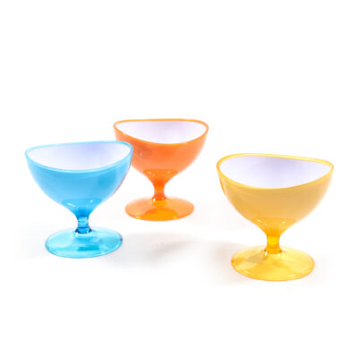 Coppa Dessert In Polistirene D10.5 X 10 cm Colori Assortiti