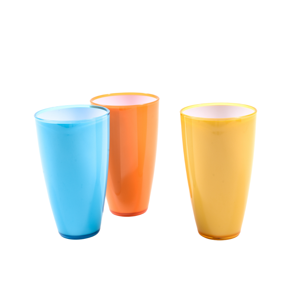 Bicchiere In Polistirene D8 X 5 X 14.5 cm Colori Assortiti