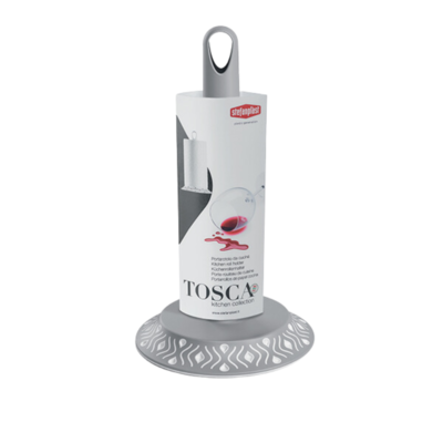 Portarotolo Da Cucina Tosca Stone Grey/Bianco