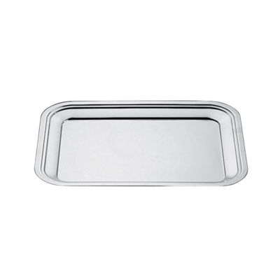 Vassoio Rettangolare Senza Bordo 18/Cr 40 x 32 cm sp 0.8