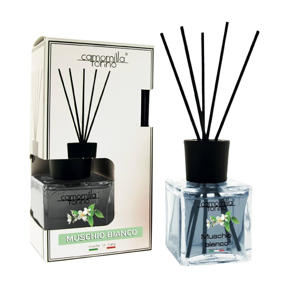 Diffusore D'Essenza Cubo 200ml Astuccio Cam Muschio Bianco